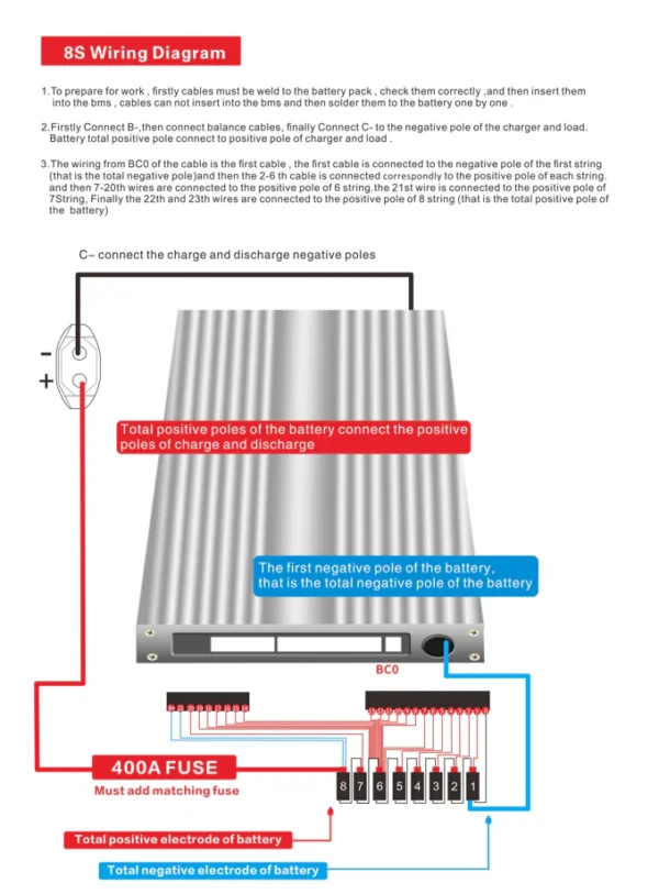 24v Lifepo4 wiring diagram JBD